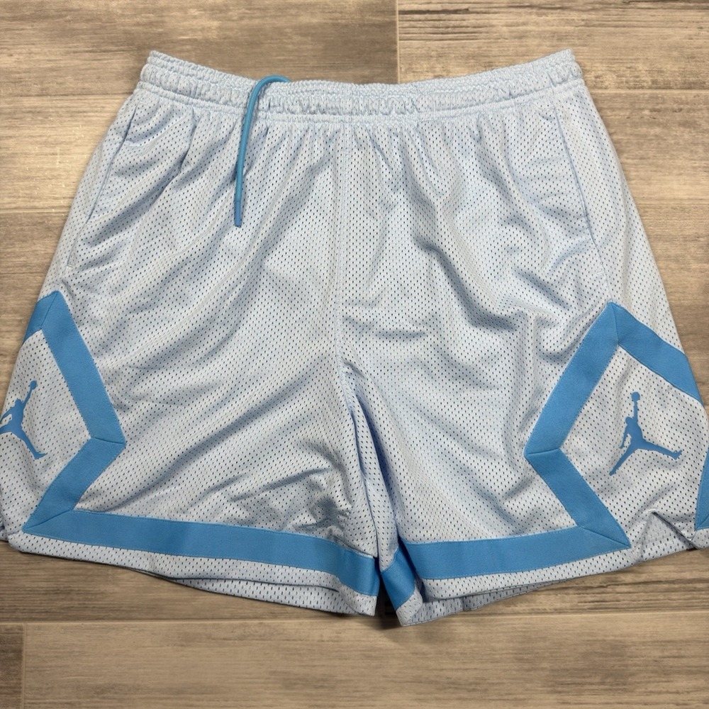 Nike Air Jordan Heritage Diamond Gym Shorts DO5032-411 Blue Women's Medium NWT